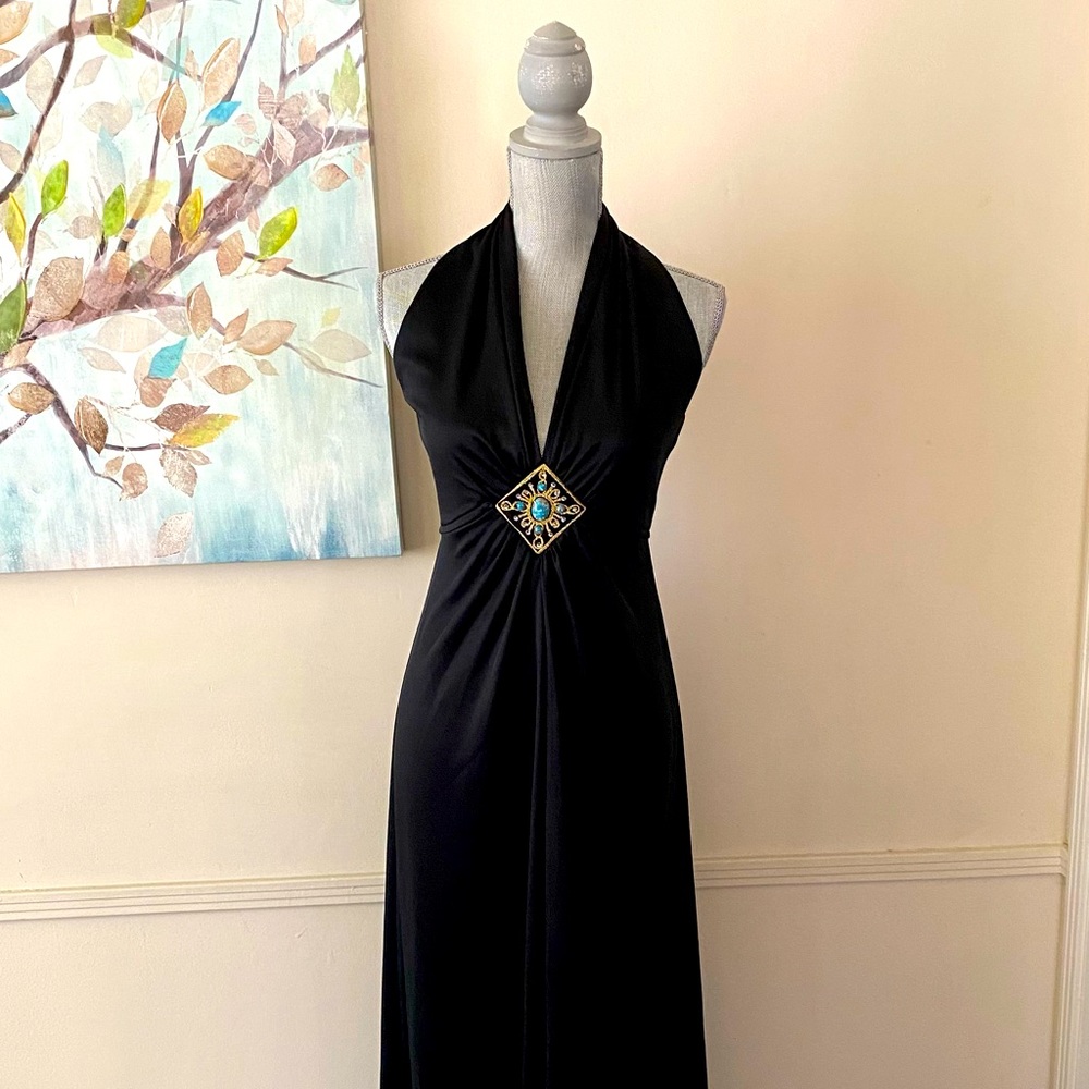 VINTAGE 🖤BLACK🖤 FORMAL DRESS SIZE SMALL 🌟EUC🌟